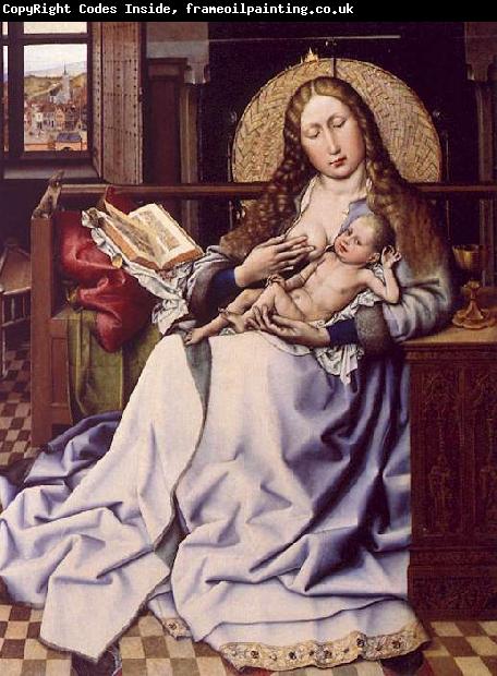 Robert Campin The Virgin and the Child Before a Fire Screen